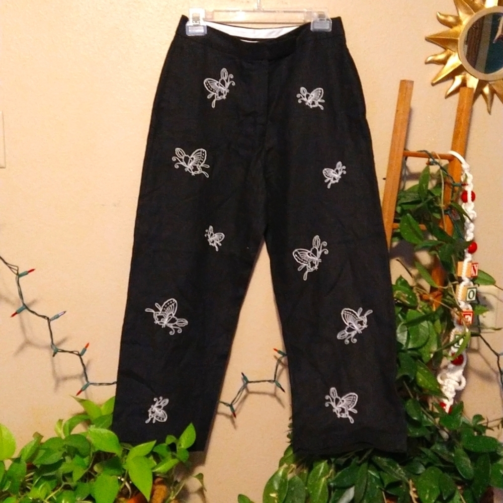 Alexandra Bartlett Linen Butterfly Trousers